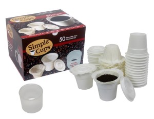 Simple Cup Disposable K-Cup Lids, Cups, Filters – 50 Ct. Set